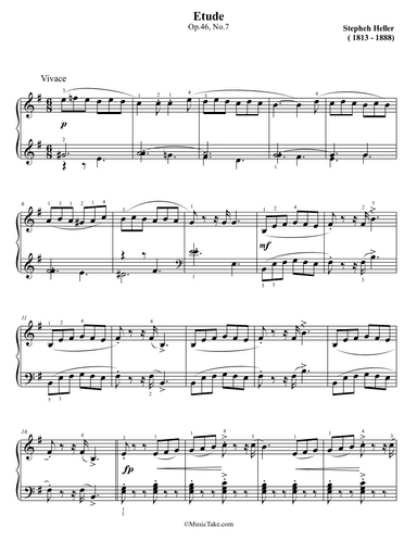 Heller Etude in E minor Op.46 No.7 (arr. Ben Choupak)