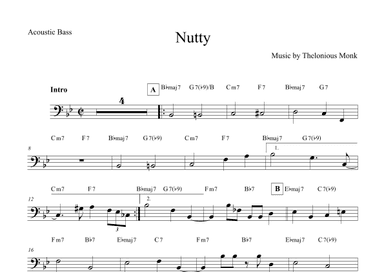 Nutty (arr. The Sheet Music Library)