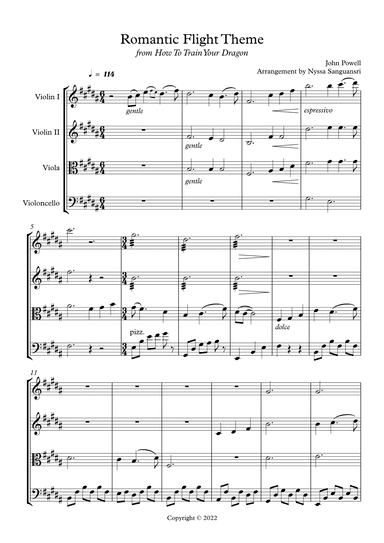 Romantic Flight (arr. Nyssa Sanguansri)
