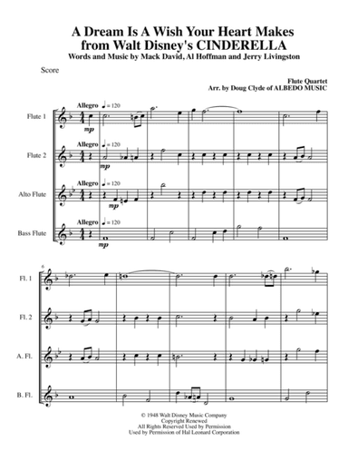 A Dream Is A Wish Your Heart Makes (arr. Doug Clyde)