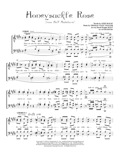 Honeysuckle Rose (arr. David Wright)