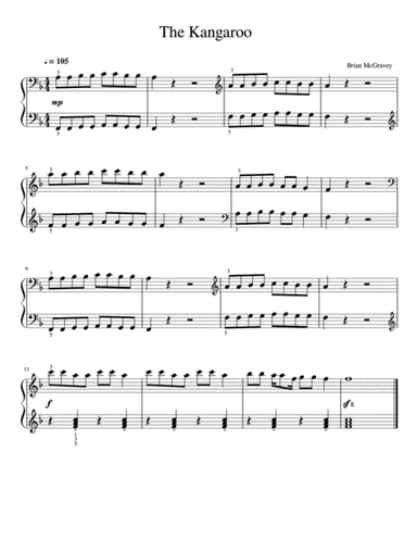 The Kangaroo (changing clefs and hand positions)