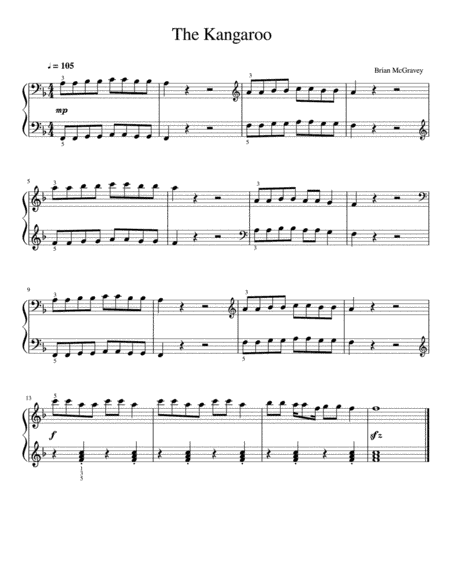 The Kangaroo (changing clefs and hand positions)