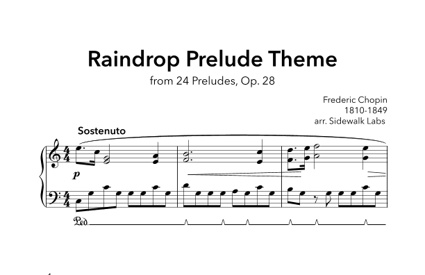 Raindrop Prelude Theme (arr. Sidewalk Labs)