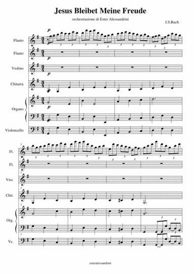Corale "Jesus Bleibet Meine Freude" (arr. Ester Alessandrini)