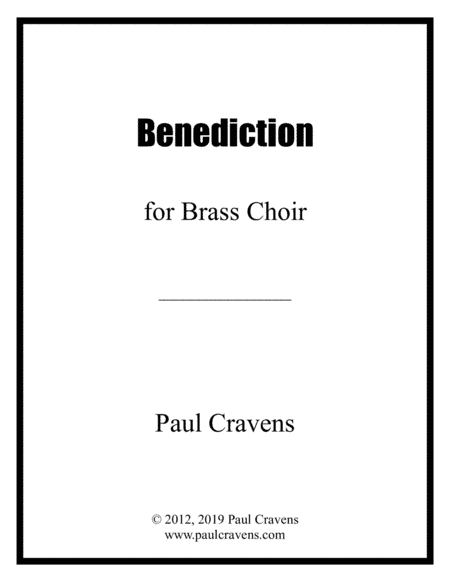 Benediction (Brass Choir - Score and Parts)