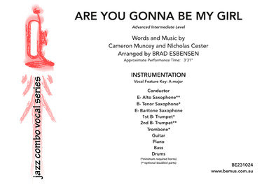 Are You Gonna Be My Girl (arr. Brad Esbensen)