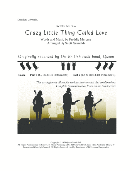 Crazy Little Thing Called Love (arr. Scott Grimaldi)