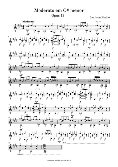 Moderato in C# minor