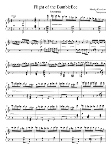 Flight of the BumbleBee Retrograde Version (arr. Amadeus C. K. Leung (Composera))