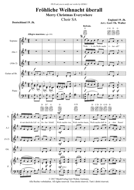 Merry Christmas Everywhere (arr. Gert Th. Walter)