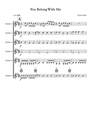 You Belong With Me (arr. Rick Webster)