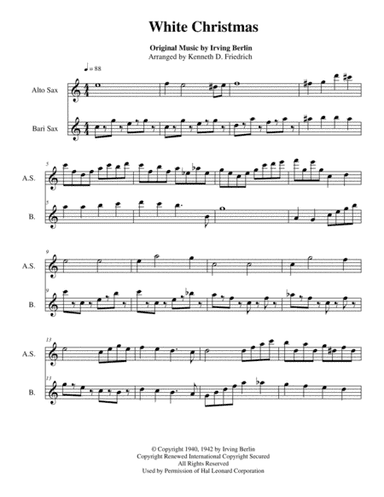 White Christmas (arr. Kenneth D. Friedrich)