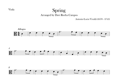 Spring (arr. Davi Rocha Campos)