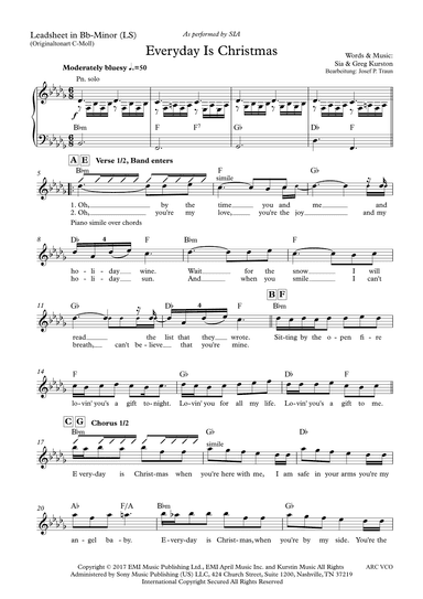 Everyday Is Christmas (arr. Josef Peter Traun)