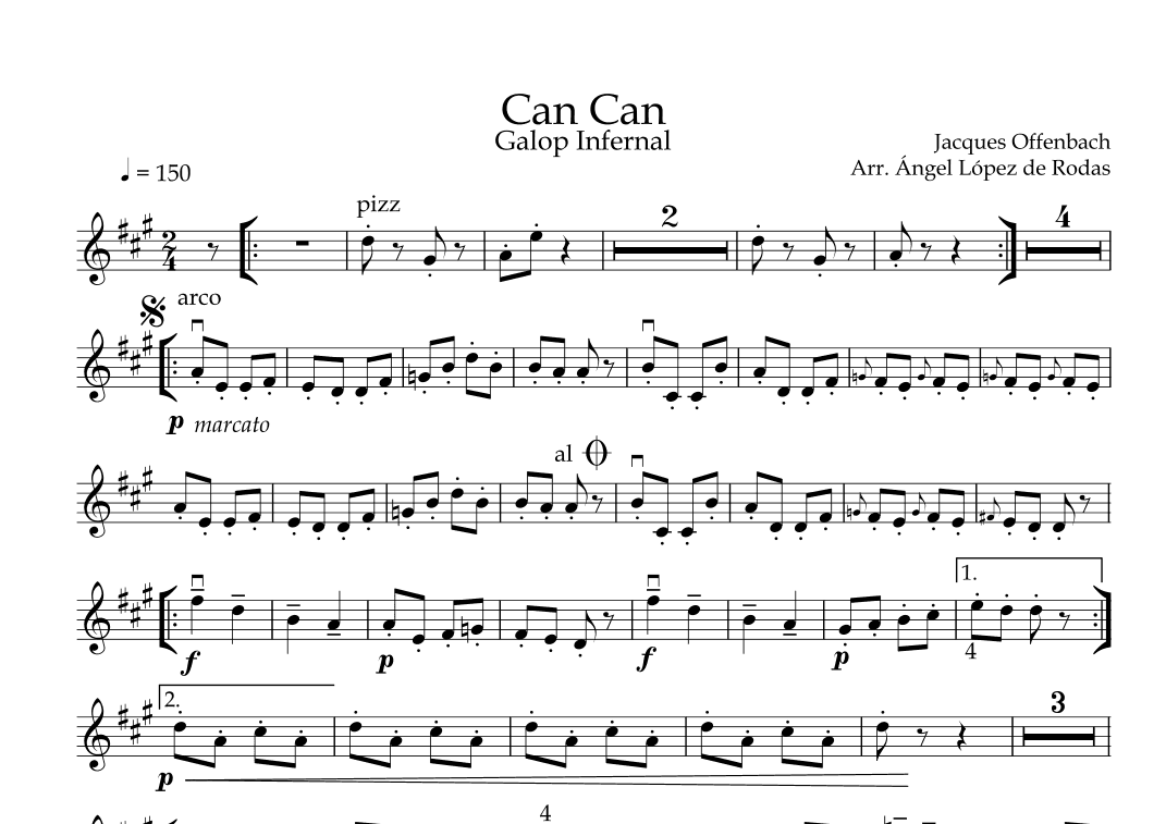 Can-can (arr. Ángel López de Rodas)