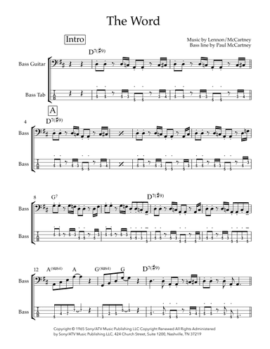 The Word (arr. Josh Cohen)