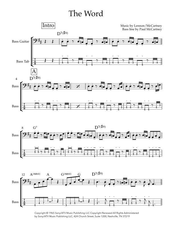The Word (arr. Josh Cohen)