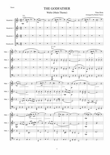 The Godfather Waltz (arr. Bulent Yazici)