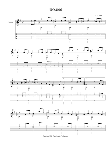 J.S. Bach (Easy Fingerstyle Guitar) (arr. J.L. Case)