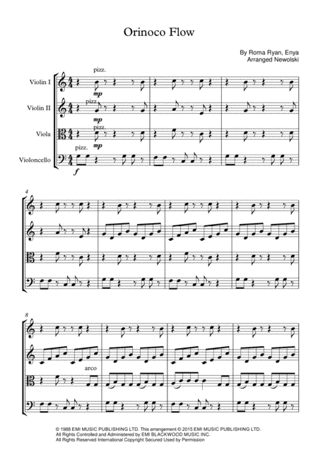 Orinoco Flow (arr. Newolski)