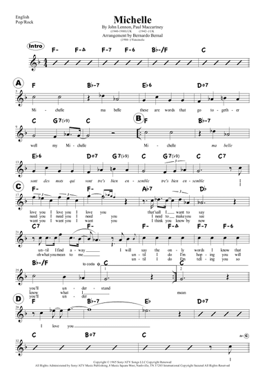 Michelle (arr. Bernardo Bernal Hidalgo)