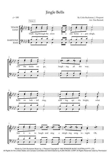 Aussie Jingle Bells (arr. Dan Bennett)