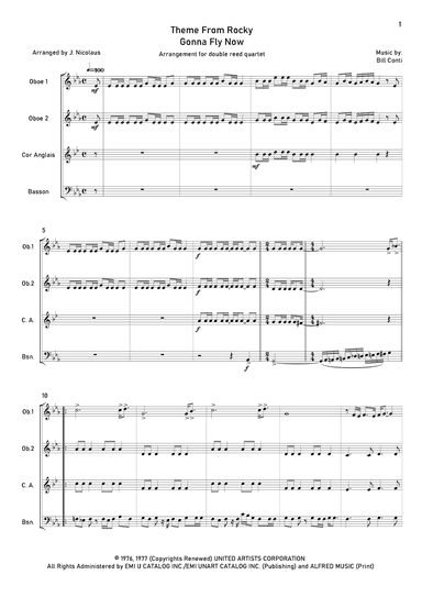 Gonna Fly Now (arr. John Nicolaus)