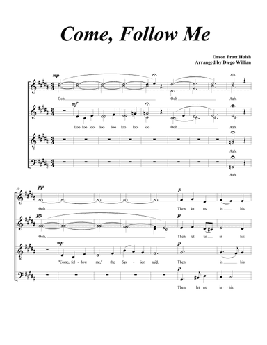 Come, Follow Me (arr. Diego Willian) (arr. Diego Willian)