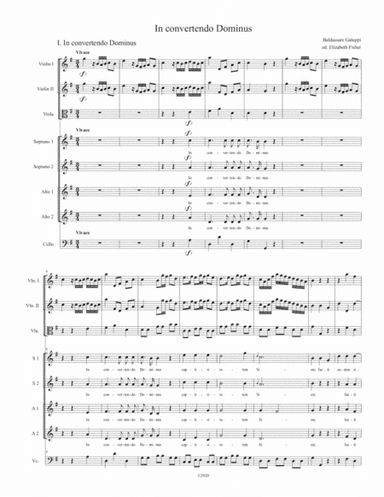 In convertendo Dominus (Full Score and Parts) (arr. ed. Elizabeth Fisher)
