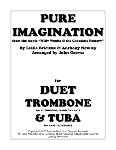 Pure Imagination (arr. John Groves)