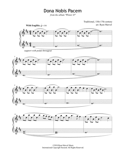 Dona Nobis Pacem (arr. Ryan Marvel)