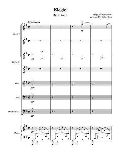 Elegie (arr. Asher Koh)