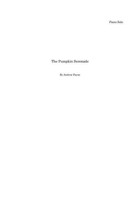 The Pumpkin Serenade