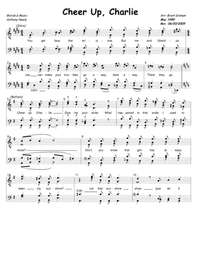 Cheer Up, Charlie (arr. Brent Graham)