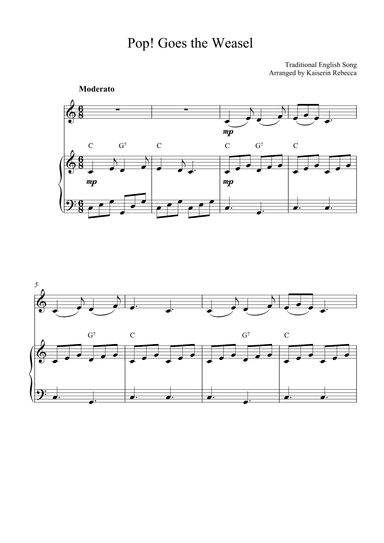 Pop! Goes the Weasel (arr. Kaiserin Rebecca)