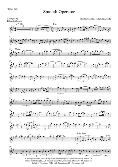 Smooth Operator (arr. Ednaldo Gomes)