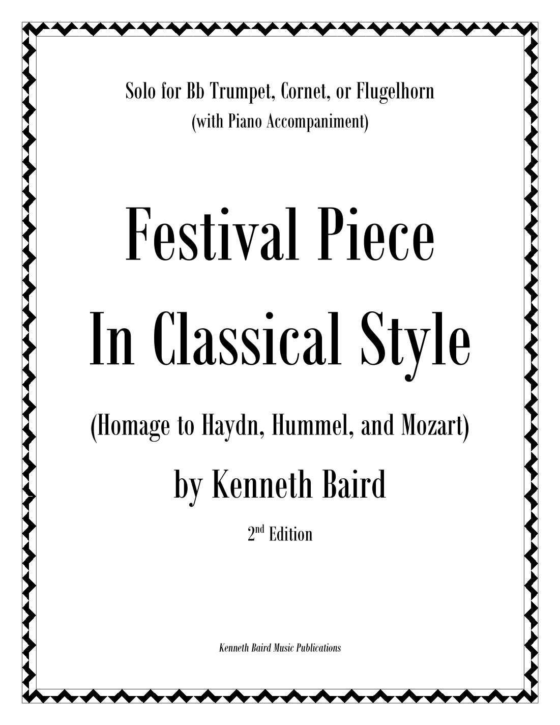 Festival Piece in Classical Style for Trumpet