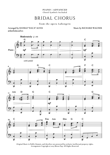 Bridal Chorus (arr. Danilo "Daca" Alves)