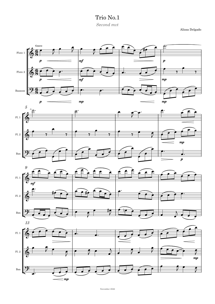 Trio No.1 mvt 2