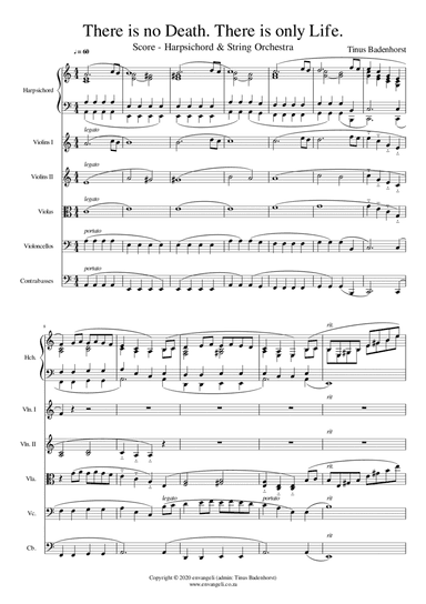 There is no Death. There is only Life. (Score)