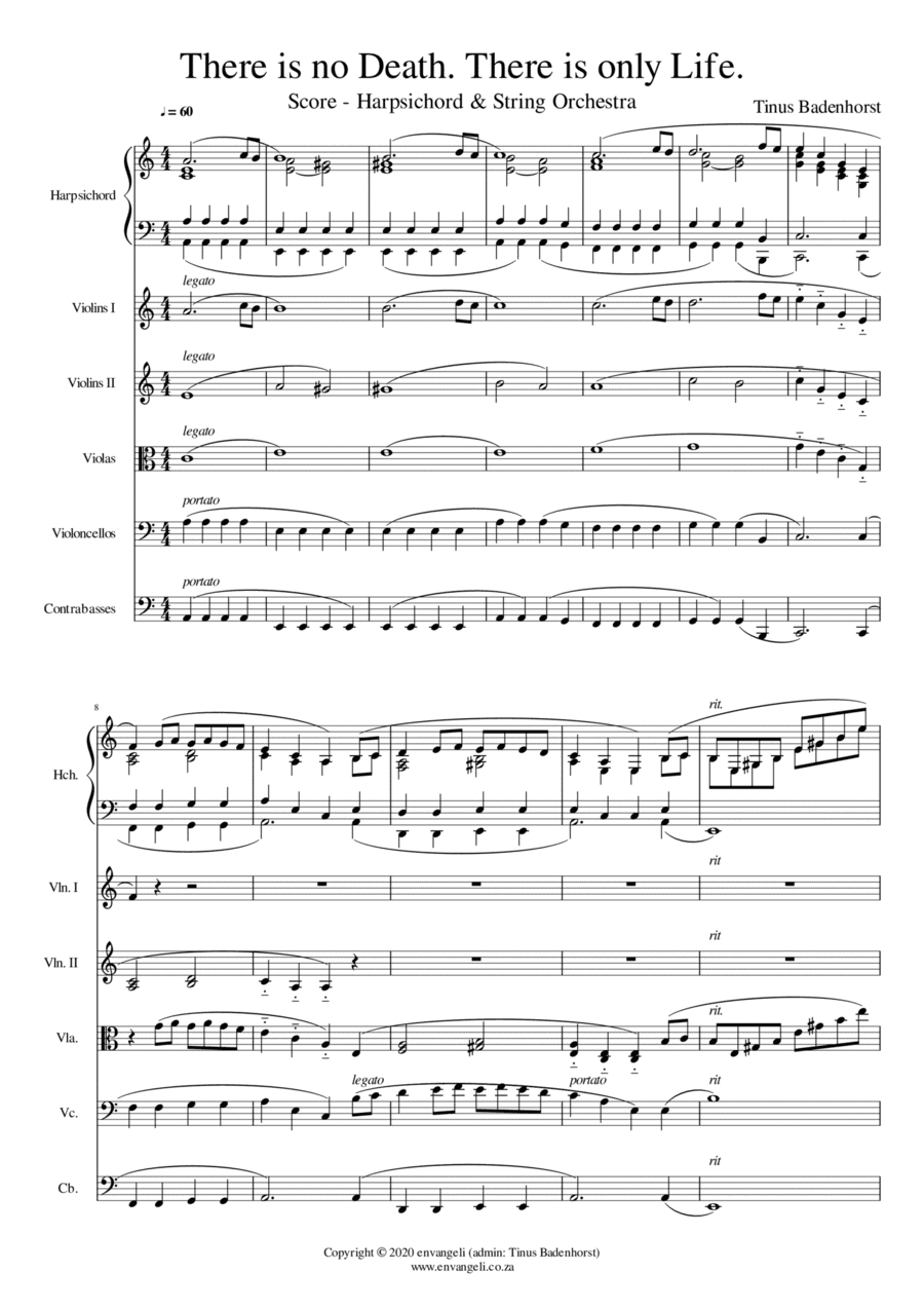 There is no Death. There is only Life. (Score)