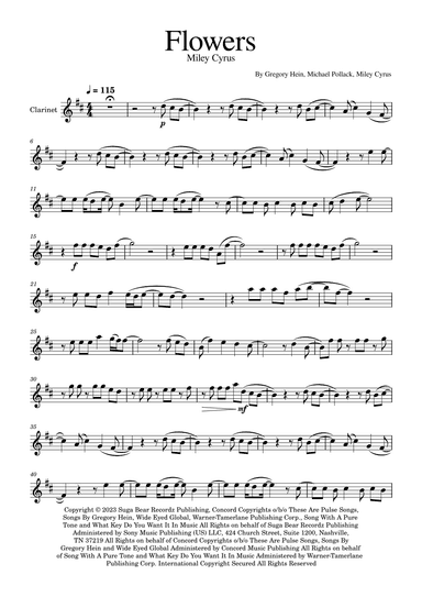 Flowers (arr. Golden Skull Editions)