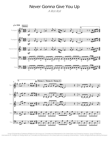 Never Gonna Give You Up (arr. Ygor Nunes)