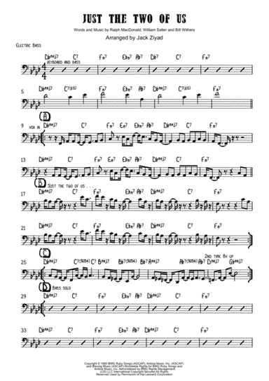 Just The Two Of Us (arr. Jack Ziyad)