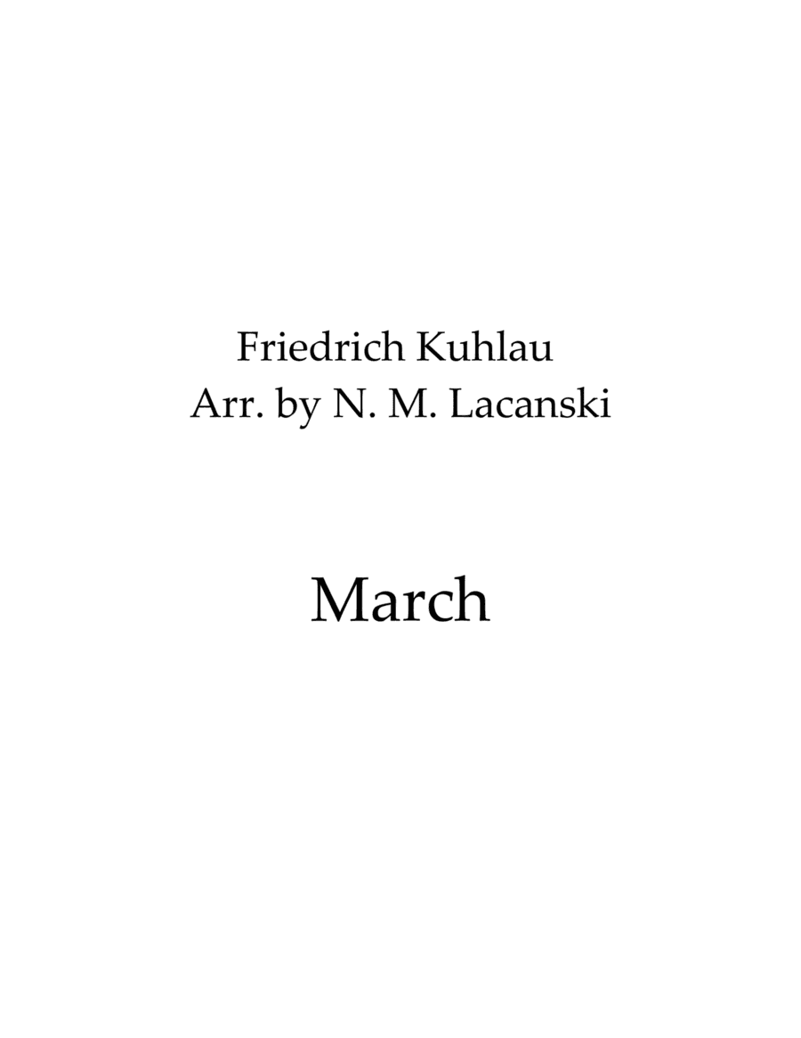 March (arr. Nick Lacanski)