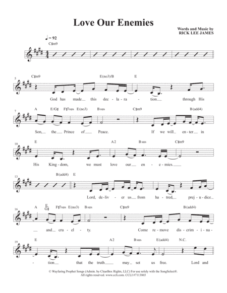 Love Our Enemies