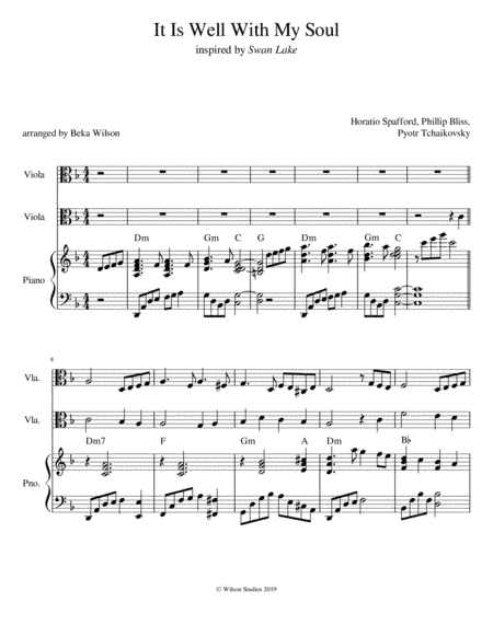 It Is Well (in the setting of Swan Lake) (arr. Beka Wilson)