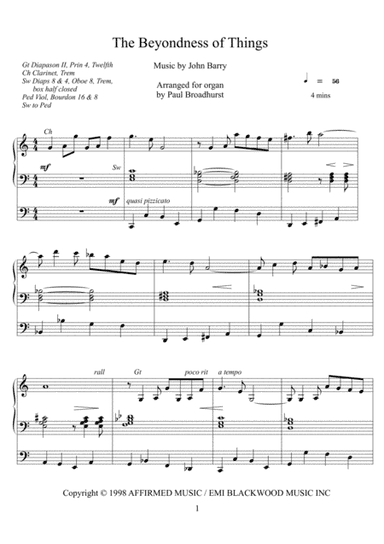 The Beyondness Of Things (arr. Paul Broadhurst)
