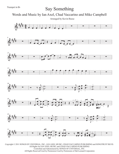 Say Something (arr. Kevin Busse)